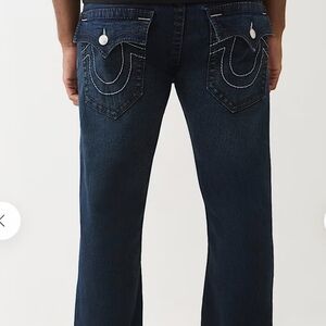 True Religion Ricky Big T Flap Straight Jeans  Size W30 L34